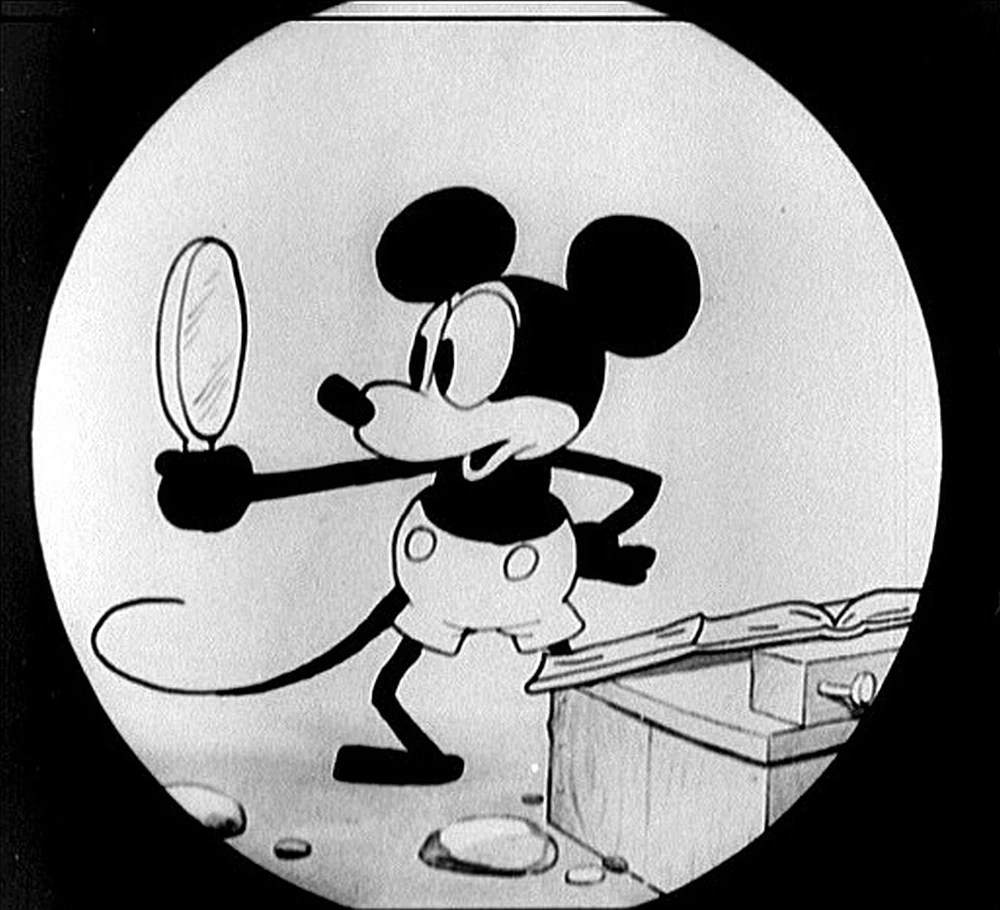 Original Mickey Mouse in black and white from Plain Crazy